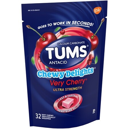 Tums Tums Very Cherry Chewy Delights 32 Count, PK6 60000000043063